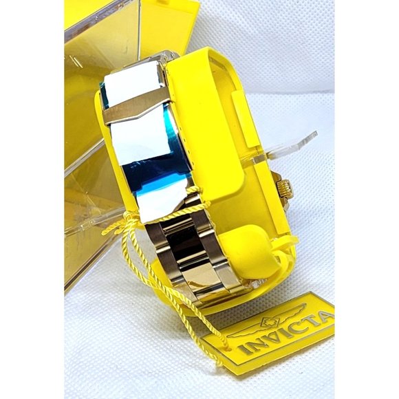 Invicta Pro Diver Men 40mm Stainless Steel Gold Black dial Quartz Watch - Picture 9 of 16